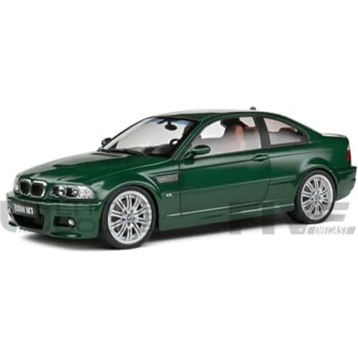 Solido 1:18 BMW E46 M3 Coupe 2000, hochwertiges Modellfahrzeug in grün mit flexibler Gestaltung