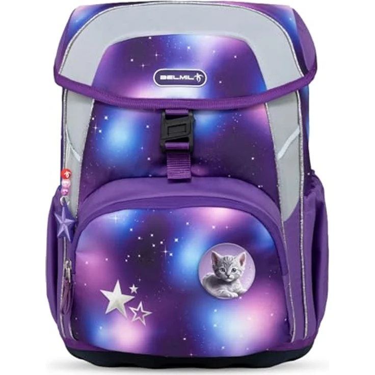 Belmil Schulranzen Kinderrucksack Maxi, ergonomisches Set 5 tlg. mit Brustgurt, wasserabweisend, 22 L, für Grundschule 1. - 3. Klasse – Bild 2