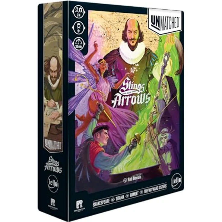 Iello Unmatched: Slings & Arrows (englisch), Spiel Zubehör mit langlebigen Materialien – Bild 1
