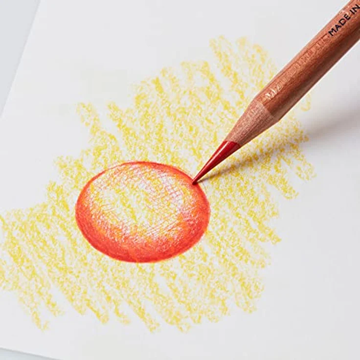 Derwent Lightfast Buntstifte, 72 Stück im Metalletui, 4mm Runder Kern in Premium-Stärke, Cremige Textur, Ideal für Kunst, Zeichnen & Malen, Professionelle Qualität, 2302722 – Bild 5