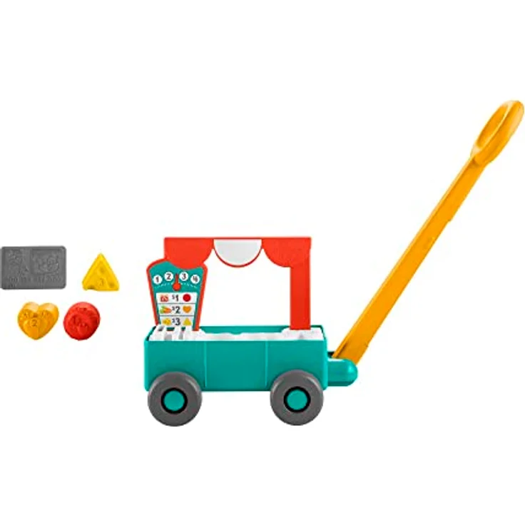 Fisher-Price Lernspaß 4-in-1 Markt-Traktor mit Smart-Stages-Lerninhalten, mehrsprachig, ab 9 Monaten zur Förderung der Feinmotorik, Rutschauto-Spielzeug – Bild 4