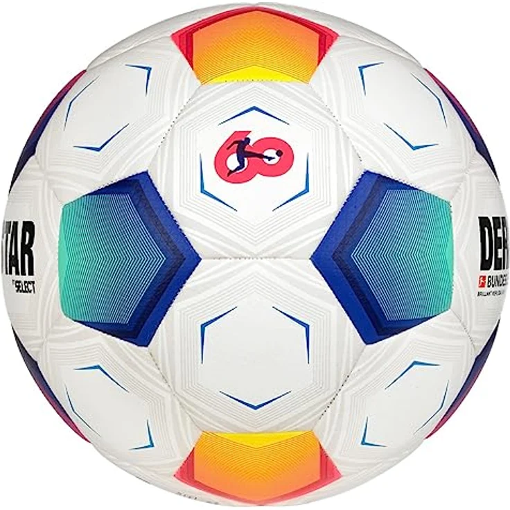 Derbystar Unisex Jugend Bundesliga Brillant Replica Light v23 Fußball, weiß, 4 – Bild 2