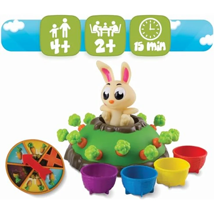 Goliath Jumping Jack, Brettspiel mit lustigem Kaninchen, für 2 bis 5 Spieler, ab 4 Jahren, mit deutschem Handbuch – Bild 2