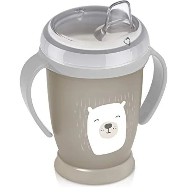LOVI auslaufsicher Trinklernbecher, 12+ Monate, 250 ml, Reizt das Zahnfleisch nicht, Trinken ohne zu verschütten, weiche Trinktülle, BPA frei, Einfach zu waschen, Buddy Bear - Preisvergleich