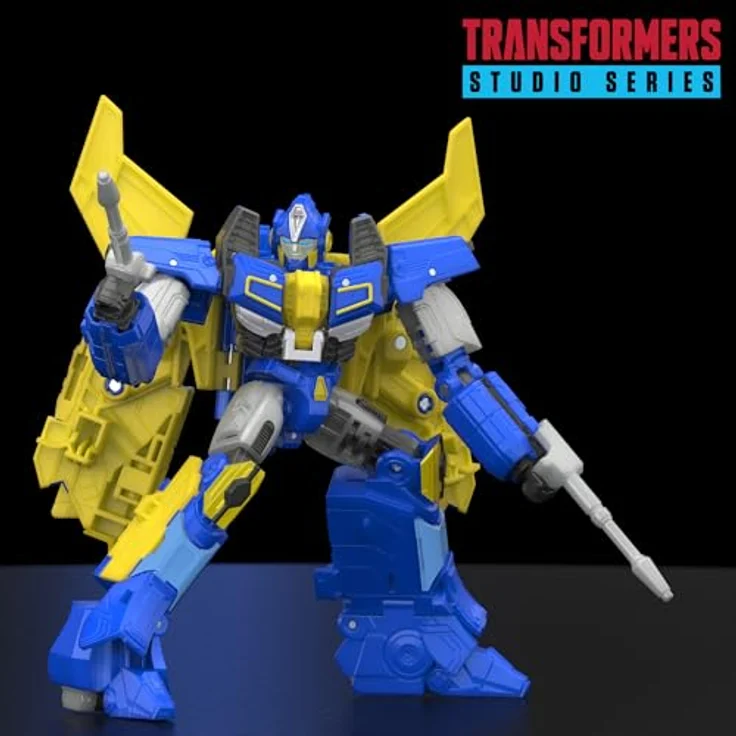 Transformers Studio Series Voyager-Klasse Sentinel Prime Action-Figur mit beweglichen Gelenken, 16,5 cm, Triple Changer und Zubehör (Schwert & 2 Blaster) – Bild 3