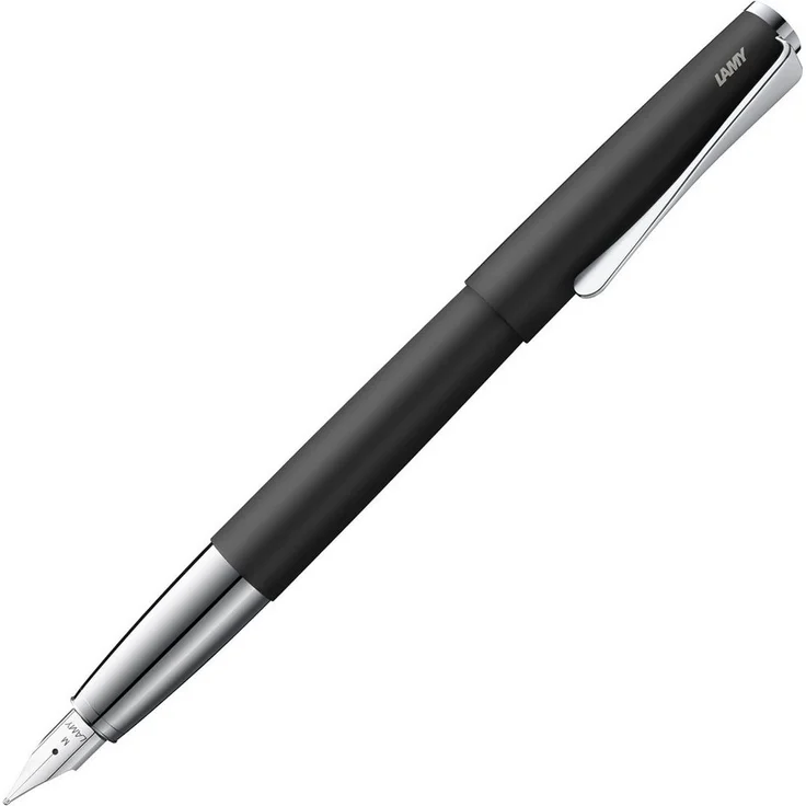 LAMY Füllfederhalter studio, Propellerförmiger Clip, Federbreite M, Metallisches Gehäuse, zeitlose Eleganz