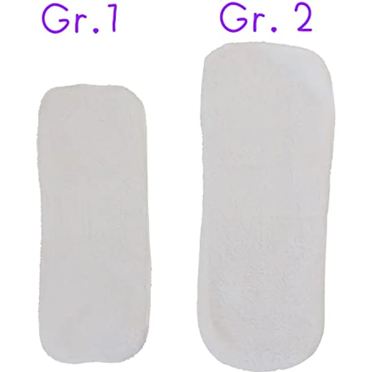 avo+cado Fleecy Liner Stoffwindeleinlage Größe 2 (One Size), wiederverwendbar, besonders weich und flauschig, 10er-Pack – Bild 3