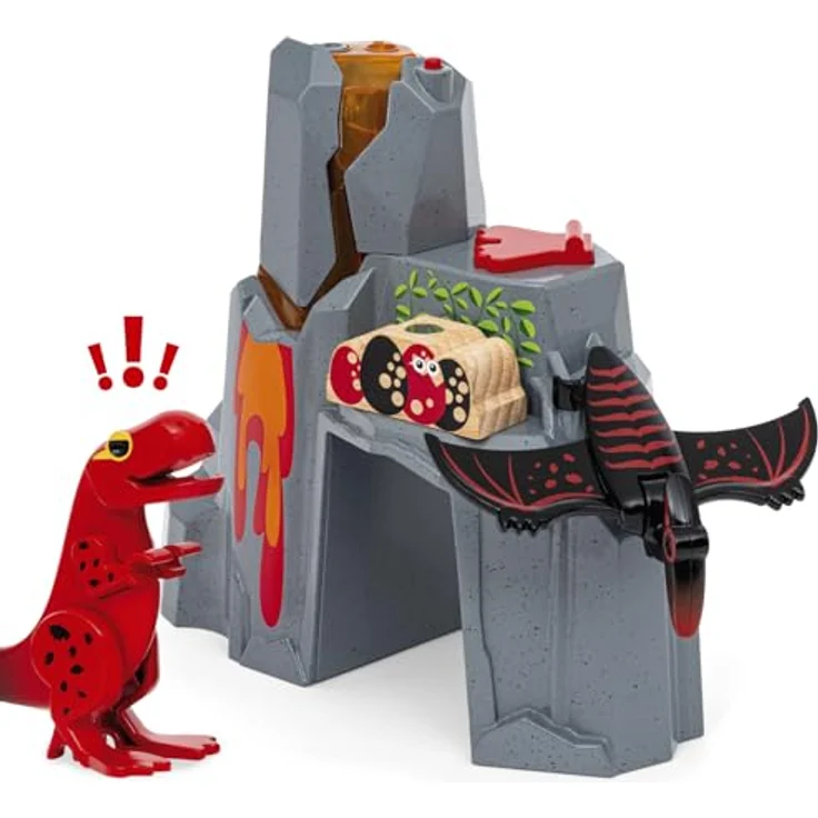Brio Dinosaur Erupting Volcano, Spielset mit Ausbruchsfunktion und T-Rex-Figur für BRIO World – Bild 9
