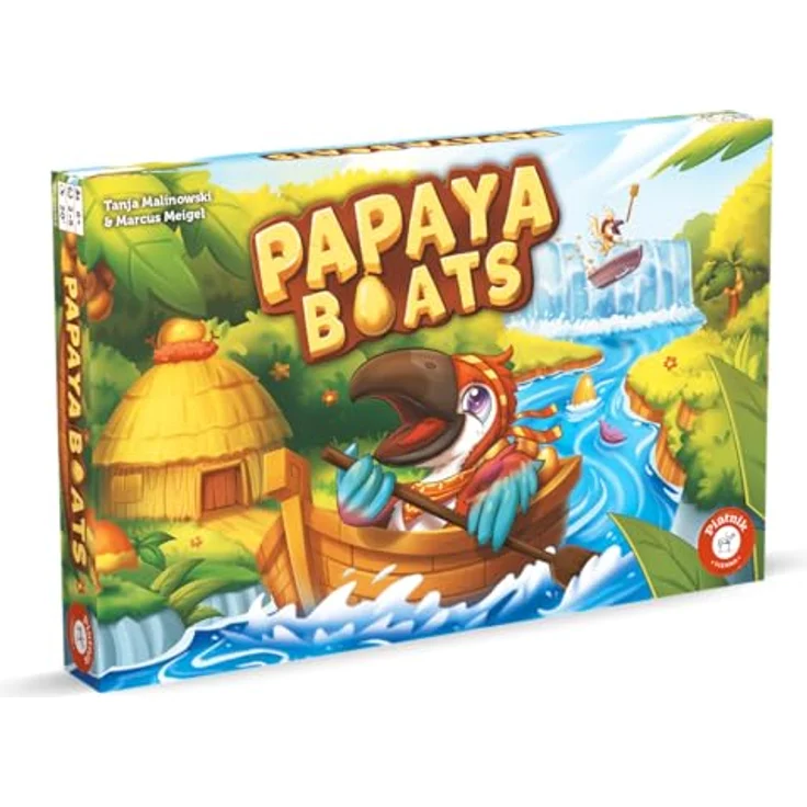 Piatnik Papaya Boats, Brettspiel für Kinder mit kreativem Spielkonzept – Bild 1