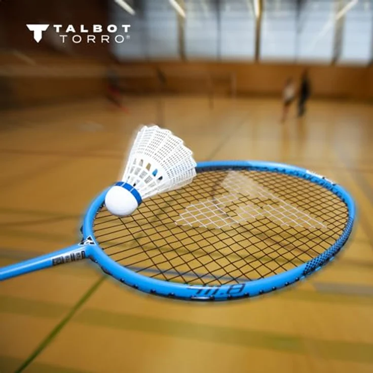 Talbot-Torro® Badminton Ball Tech 350, Nylonfederball in Weiß, 6er Dose, Geschwindigkeit: Blau/Medium, ideal für Freizeit, Training und Schulsport, Indoor & Outdoor – Bild 5