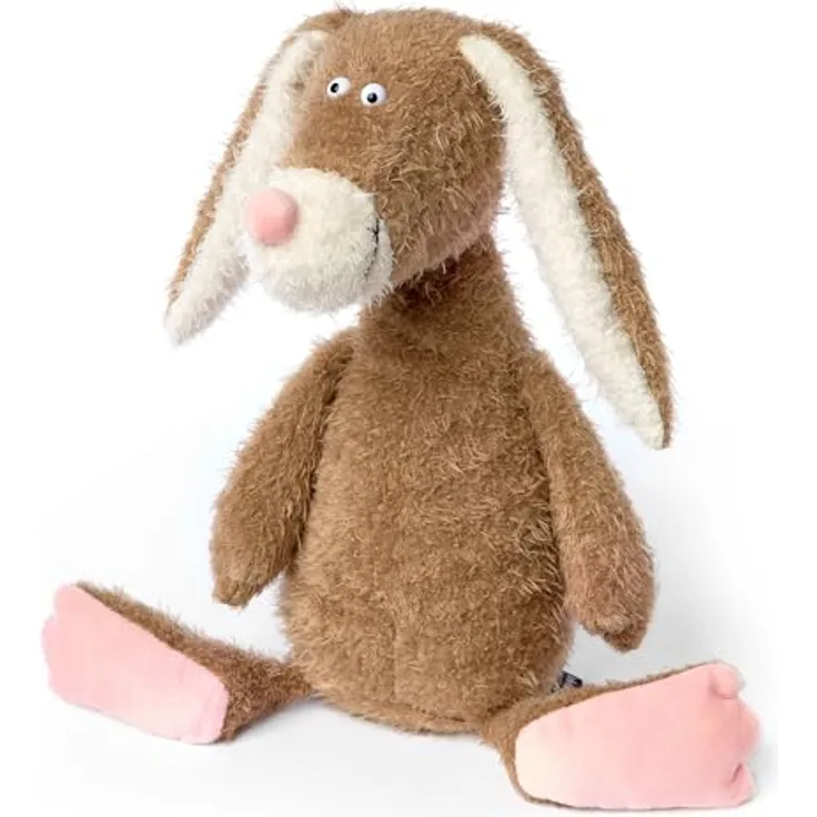 Sigikid 43321 Beasts by KUSCHELTIERE MIT PERSÖNLICHKEIT Plüschtier, Hellbraun/Hase - Freund des legendären Bären Ach Good!, originelle Plüschtier-Serie