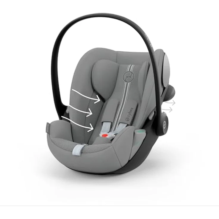 Cybex Cloud G3 i-Size Plus Babyschale, sicherer Transport für 0-13 kg, Stone Grey – Bild 7