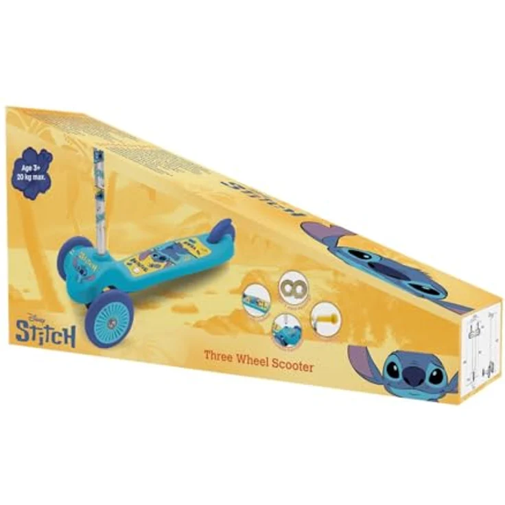 Seven 3-RAD SCOOTER STITCH, Kinder-Scooter mit Lean-to-Steer-Lenkung, rutschfestem Deck und Hinterradbremse, klappbar und leicht – Bild 6