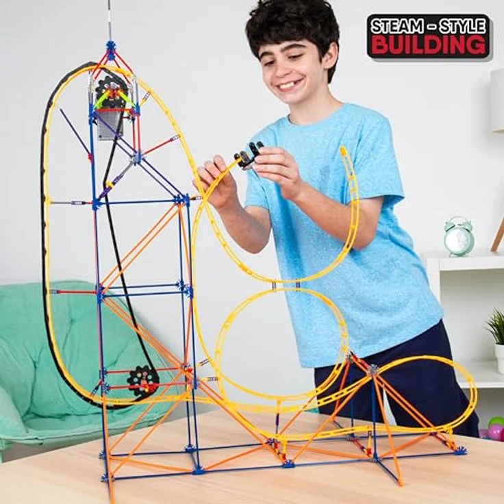 K'NEX 80216 Amazin' 8 Coaster , Colourful Construction Set for Boys and Girls, 448 Piece Kids Building Set for Children Aged 7 Years and Older – Bild 3