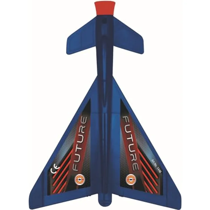 GÜNTHER FLUGSPIELE Schleudersegler Future, ca. 14 x 19 cm, Katapultstarter aus bruchfestem Kunststoff, für Kinder ab 6 Jahren, inkl. Schleuder