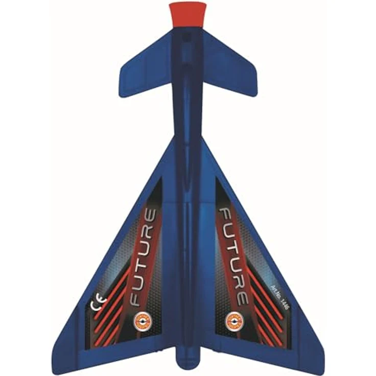 GÜNTHER FLUGSPIELE Schleudersegler Future, ca. 14 x 19 cm, Katapultstarter aus bruchfestem Kunststoff, für Kinder ab 6 Jahren, inkl. Schleuder – Bild 1