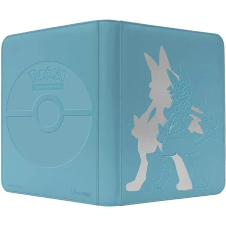 Ultra Pro Zippered PRO Binder 9-Pocket Pokemon Elite Series Lucario, Kunstleder Kartenhalter für bis zu 360 Karten, schwarz – Bild 3