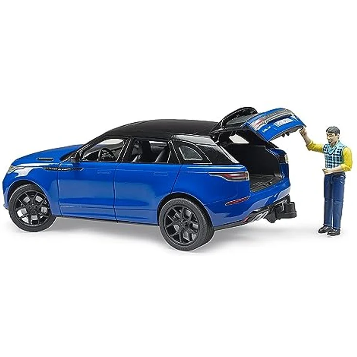 bruder Range Rover Velar Spielzeugauto mit transparenten Kabinenscheiben, öffnenden Türen und Heckklappe – Bild 4
