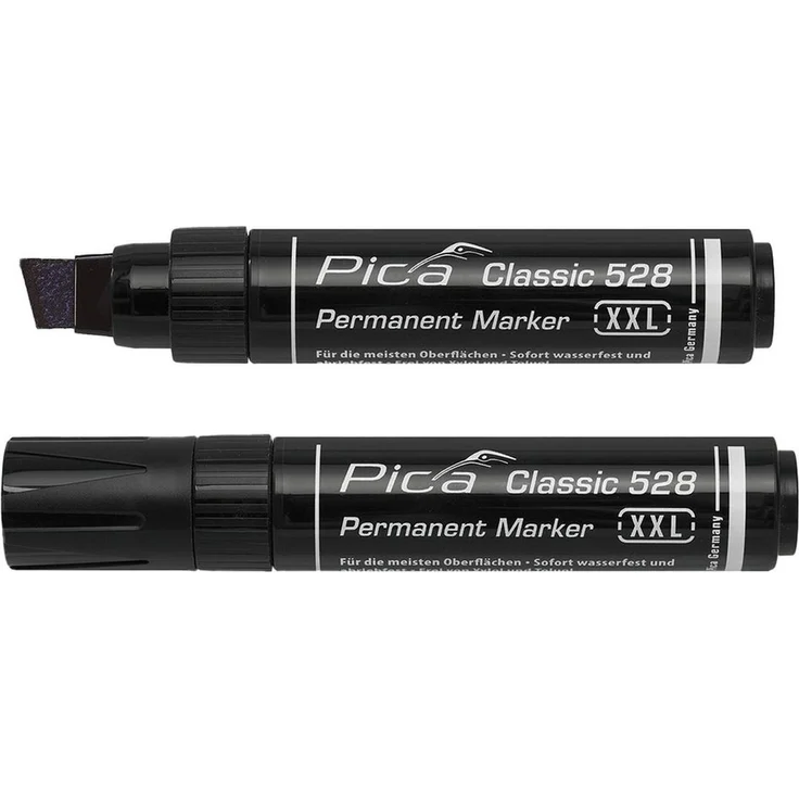 Pica Permanentmarker PICA Classic Permanent Marker XXL, 528/46/SB in schwarz, abrieb- und wasserfest, 2-12 mm Stiftspitze – Bild 1