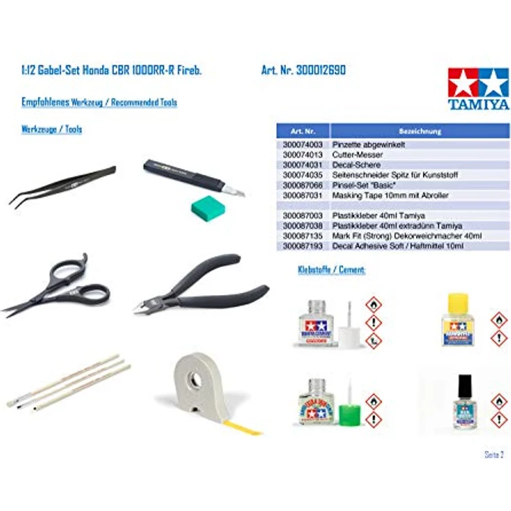 1:12 Scale Honda CBR1000RR-R Front Fork Set – Bild 5