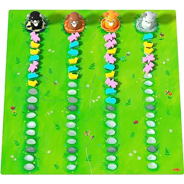 HABA Tapsi, Flo & Co, Farbwürfelspiel für Kinder ab 3 Jahren, Hunde und Katzen Theme – Bild 3