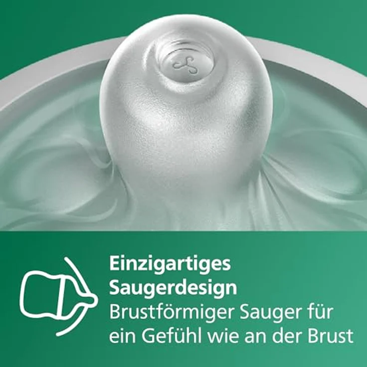 Philips Avent Babyflasche Natural Response aus Glas – Babyflasche, 240 ml, BPA-frei, für Neugeborene ab 1 Monat (Modell SCY933/01) – Bild 6