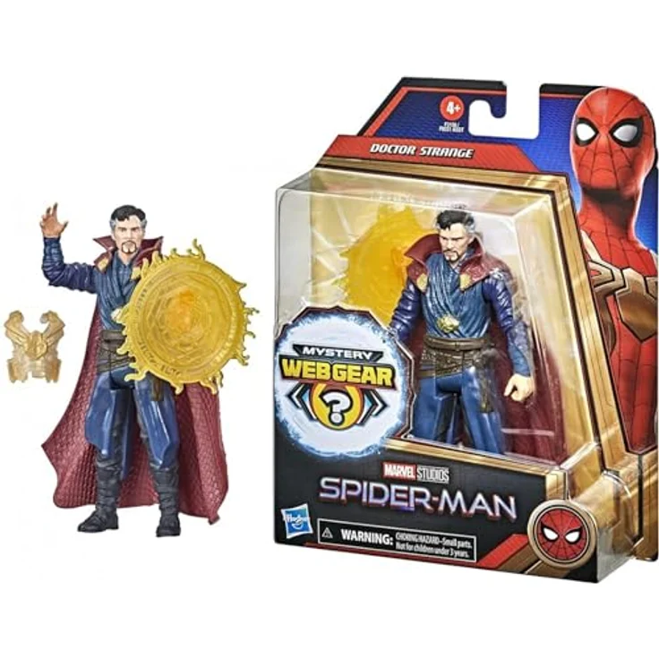 Spider-Man Marvel Mystery Web Gear Doctor Strange, 15 cm Sammelfigur mit 1 Armor Zubehör und 1 Charakter-Zubehör, mehrfarbig, ab 4 Jahren – Bild 2