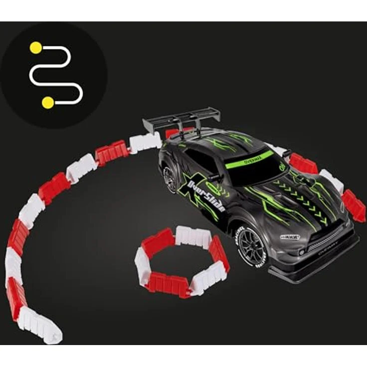 Overmax X-OVERSLIDE, Ferngesteuertes RC Drift-Auto, 1:16, 20 km/h, 4WD-Antrieb, 2 Akkus 500 mAh, Hindernisse Set, Extra Gehäuse – Bild 5