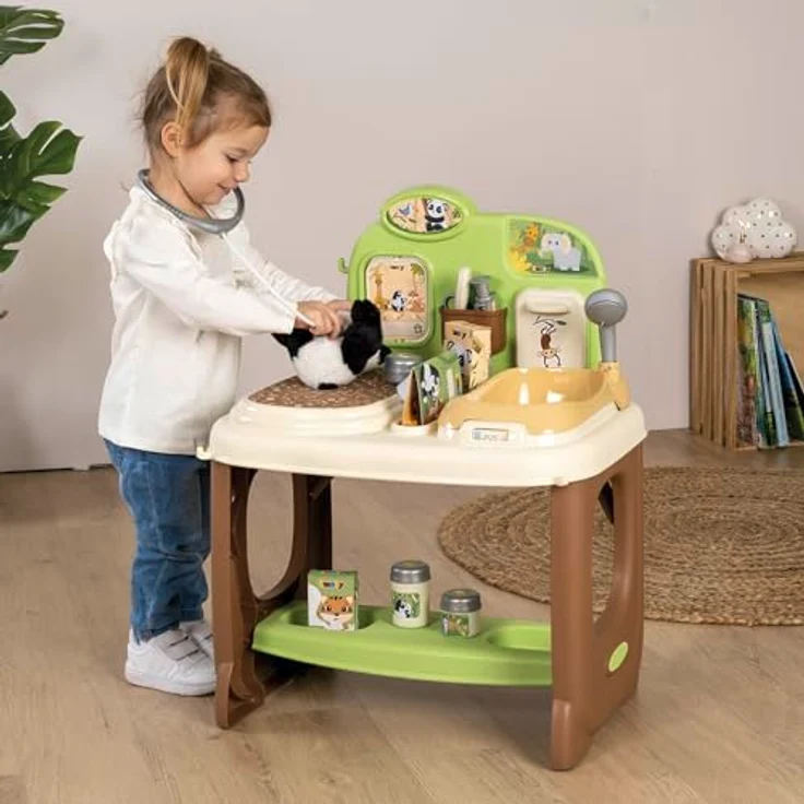 Smoby Tierarzt Klinik Spielset, mit Plüsch-Panda, umfangreichem Zubehör und realitätsnahem Spielerlebnis, ab 3 Jahren – Bild 4
