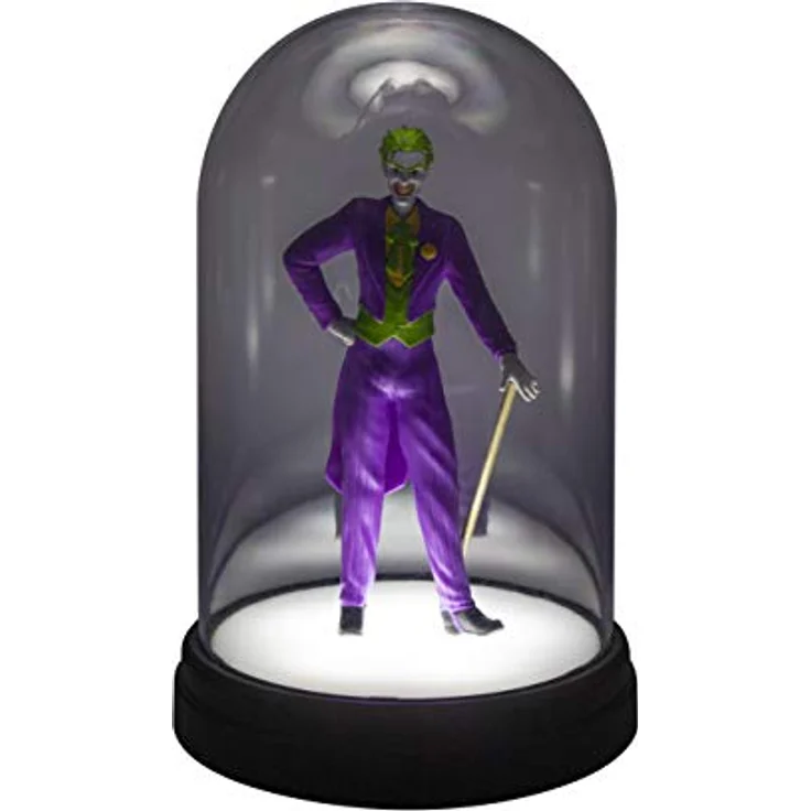 EPEE Merch - DC Comics Joker LED Glaskuppel-Leuchte mit Berührungsschalter, ca. 20 cm hoch, USB-Anschluss – Bild 3