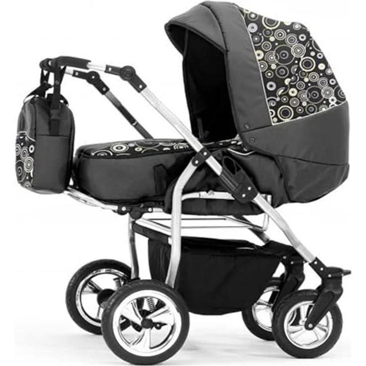 Elcar Zwillingskinderwagen 2 in 1 Duo Twin inkl. Sportsitze - 11 Teile - Federung und Luftbereifung - in 20 Farben – Bild 2