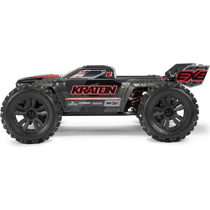 ARRMA 1:8 Kraton 6S EXB, ferngesteuerter Basher Monster Truck mit Brushless Motor, Clipless Body, 4x4 Antrieb, rot eloxierte Aluminium-Teile, ohne Akku und Ladegerät – Bild 4