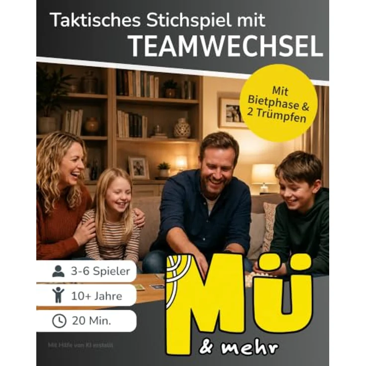 Heidelberger Spieleverlag Mü & mehr, Vielfältiges Stichspiel mit wechselnden Teams, ab 10 Jahren, 3-6 Spieler, 20 Minuten Spielzeit – Bild 2
