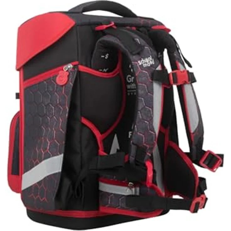 SCHOOL-MOOD® Schulranzen Champion Maxx, 7-teiliges Set mit ergonomischem Soft-Rücken, Polyester – Bild 5