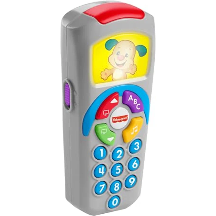 Fisher-Price Hündchen-Fernbedienung Lernspielzeug mit Musik und Lichtern für Babys, Französisch-Version, HXB87, ab 6 Monaten – Bild 1