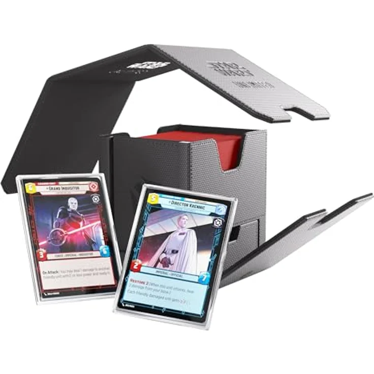 Gamegenic Star Wars: Unlimited Twin Suns Deck Pod – Premium Deckbox für bis zu 100 Karten, Schwarz, inklusive Hyperspace-Foil Sammelkarte – Bild 1