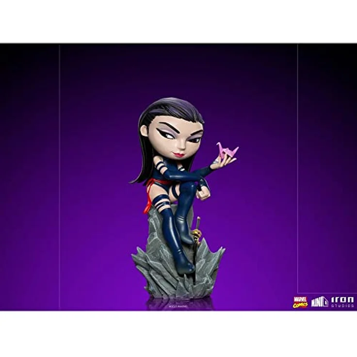 Iron Studios X-Men - Psylocke Figure, MiniCo Version, PVC, handbemalt, inklusive Basis-Display – Bild 3