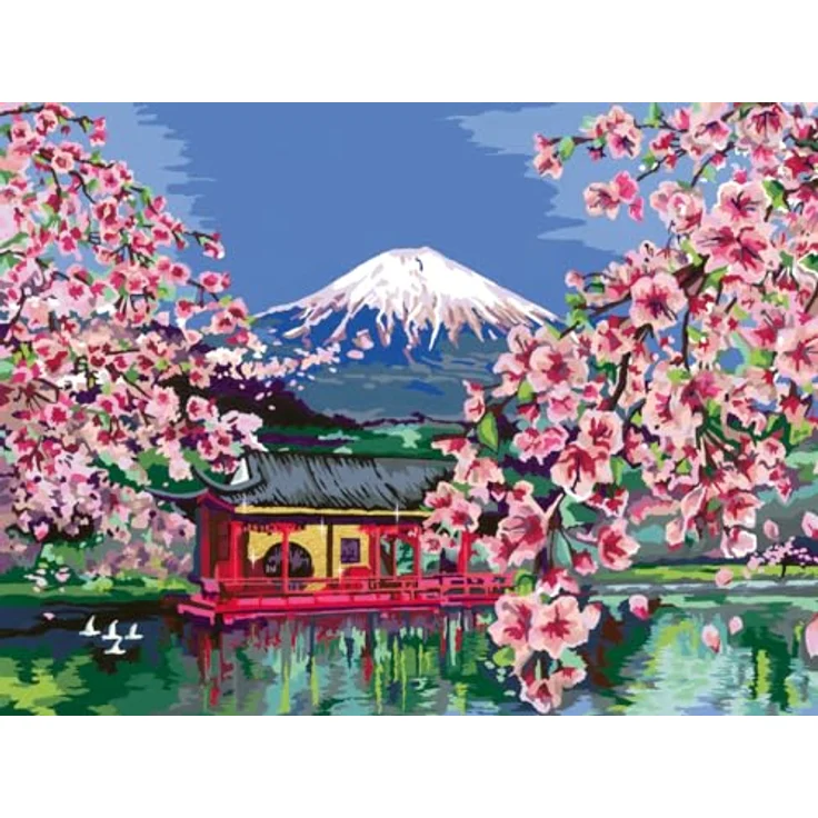Ravensburger Malen nach Zahlen 20177 – Japanese Cherry Blossom – ab 14 Jahren - Preisvergleich – Bild 7