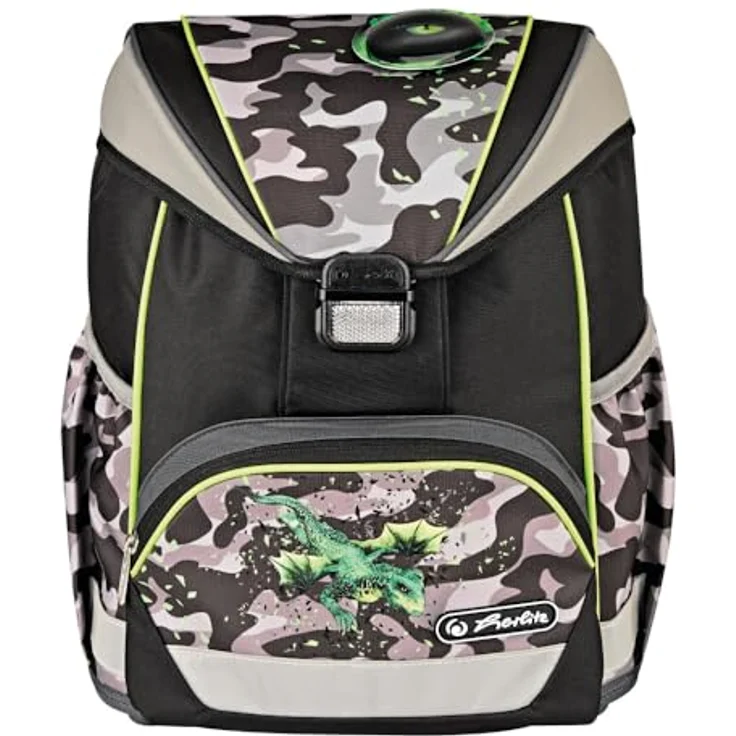 Herlitz Schulranzenset UltraLight Plus Camo Dragon – Bild 2