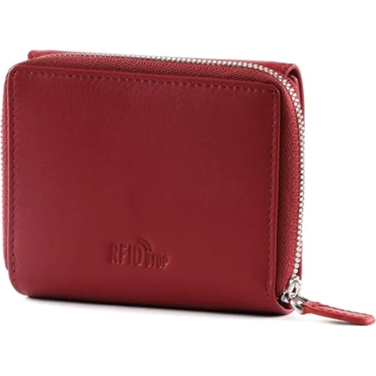 Picard Bali 1 1171, Geldbörse aus weichem Rindleder, rot, 10 x 3 x 9 cm – Bild 6