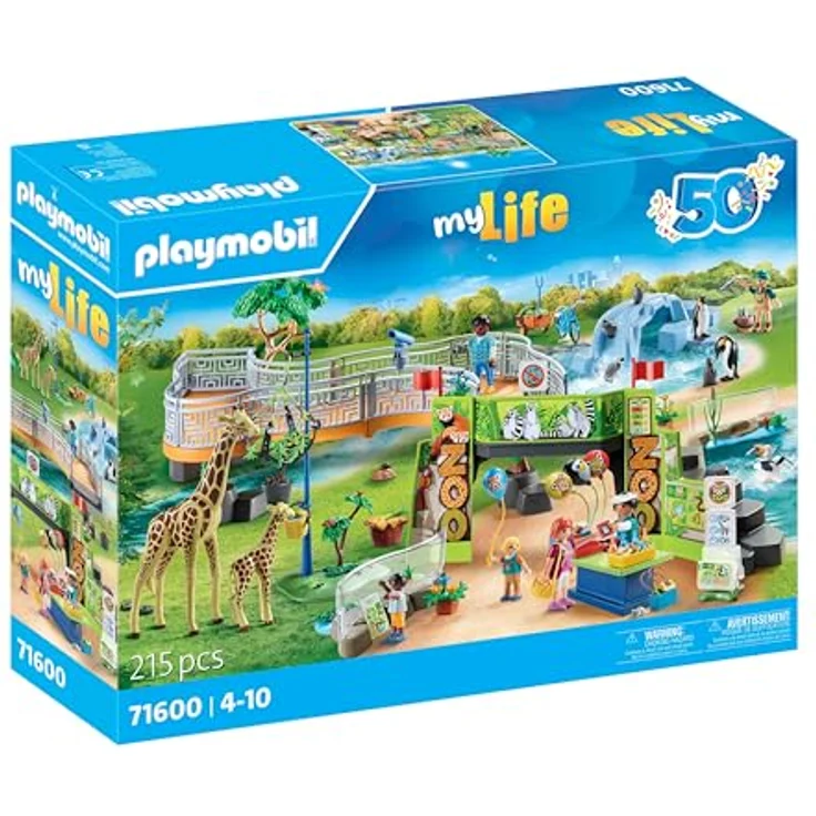 Playmobil® Konstruktions-Spielset Mein großer Erlebnis-Zoo (71600), My Life, 50 Jahre, (215 St), Made in Europe - Preisvergleich – Bild 2