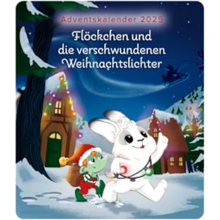 tonies Hörspielfigur Adventskalender 2025 - Flöckchen + die verschwundenen Weihnachtslichter, interaktive Hörspielgeschichte für Kinder, Weihnachtsabenteuer – Bild 3