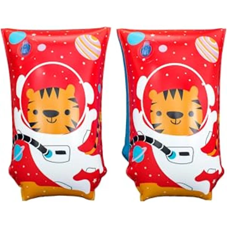Bestway Schwimmflügel Astro Tiger™, Schwimmhilfen für Kinder 5-12 Jahre, futuristisches Tiger-Design, bequemes Tragen