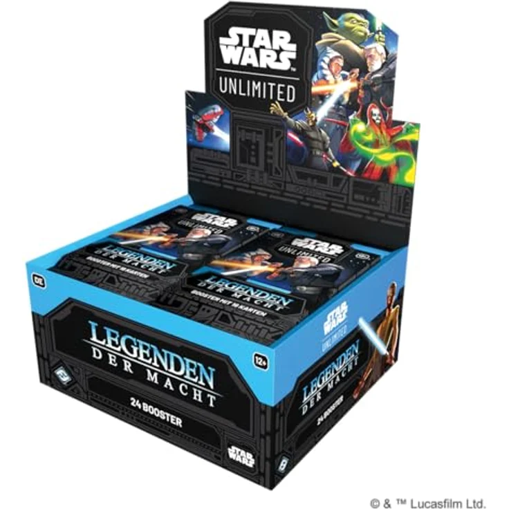 Asmodee - FFG - Star Wars: Unlimited - Legenden der Macht, Booster Display mit 24 Booster Packs, TCG für 2+ Spieler, Deutsch, Alter 12+, 20 Minuten Spielzeit – Bild 2