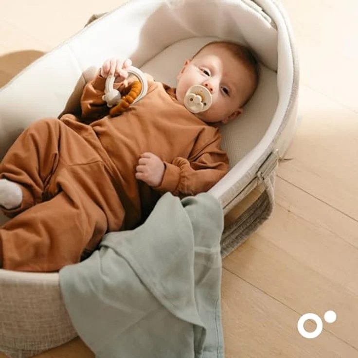 Doomoo 3er-Set Mulltücher Baby, 70x70 cm, Bio-Baumwolle, extra weich & saugfähig, waschbar, Grün – Bild 4