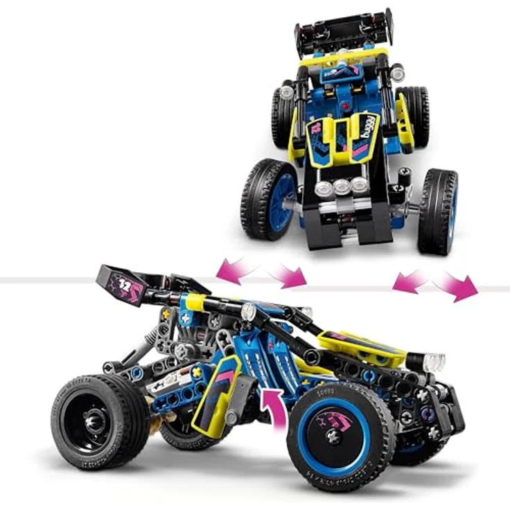 LEGO Technic Offroad Rennbuggy, Auto-Spielzeug für Kinder, Bausatz zum Bauen eines Buggy-Rennautos, Geschenk für 8-jährige Jungs und Mädchen, Rally-Auto-Modell 42164 – Bild 3