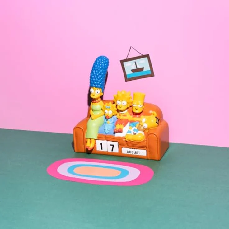 Grupo Erik Der Simpsons 3D-Kalender für die Ewigkeit, handbemalt aus Resin, flexibles Design mit austauschbaren Blöcken für Tage und Monate, offiziell lizenziertes Produkt – Bild 7