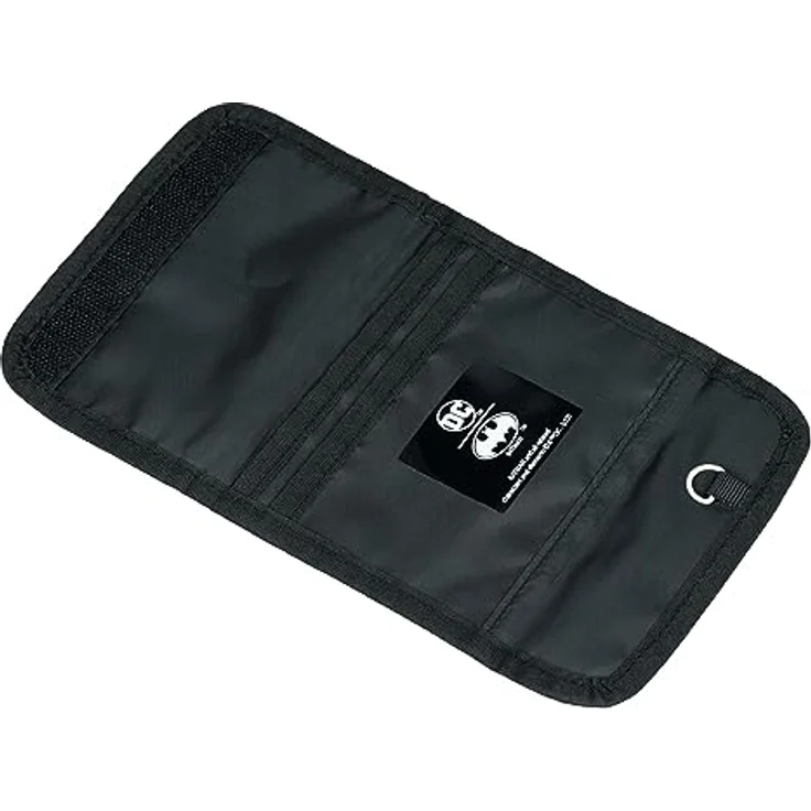 Baagl Brustbeutel Kinder - Geldbörse für Jungen, Mini Portemonnaie, Kleingeld Münzbörse mit robustem Polyester in Batman Dark City Design, 14,5 x 8,5 cm – Bild 2