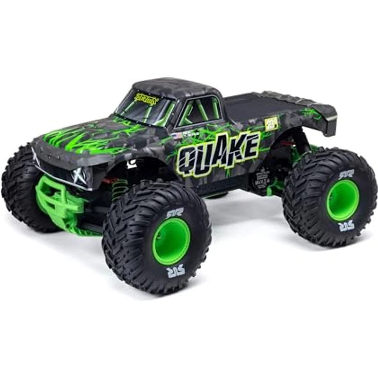 Arrma QUAKE 223S DSC ARTR, Monstertruck 1:10 mit bürstenlosem Elektromotor, 80,5 km/h, 2WD Heckantrieb, grün – Bild 1
