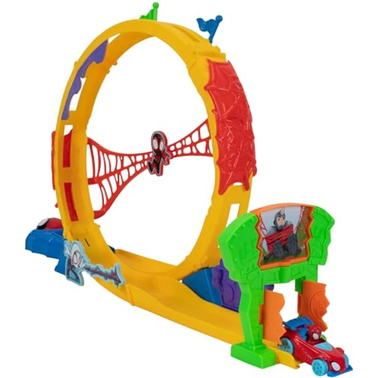 Spiderman Spidey 61 cm Looping Rennbahn, inklusive exklusivem Diecast-Fahrzeug für Kinder ab 3 Jahren – Bild 5